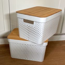 Storage Box With Lid - $10 for Both