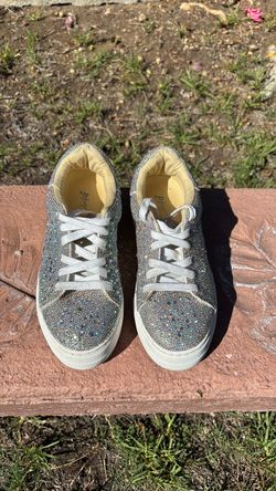 Betsey Johnson Rhinestone Sneakers Size 6.5W