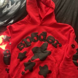 red sp5der hoodie