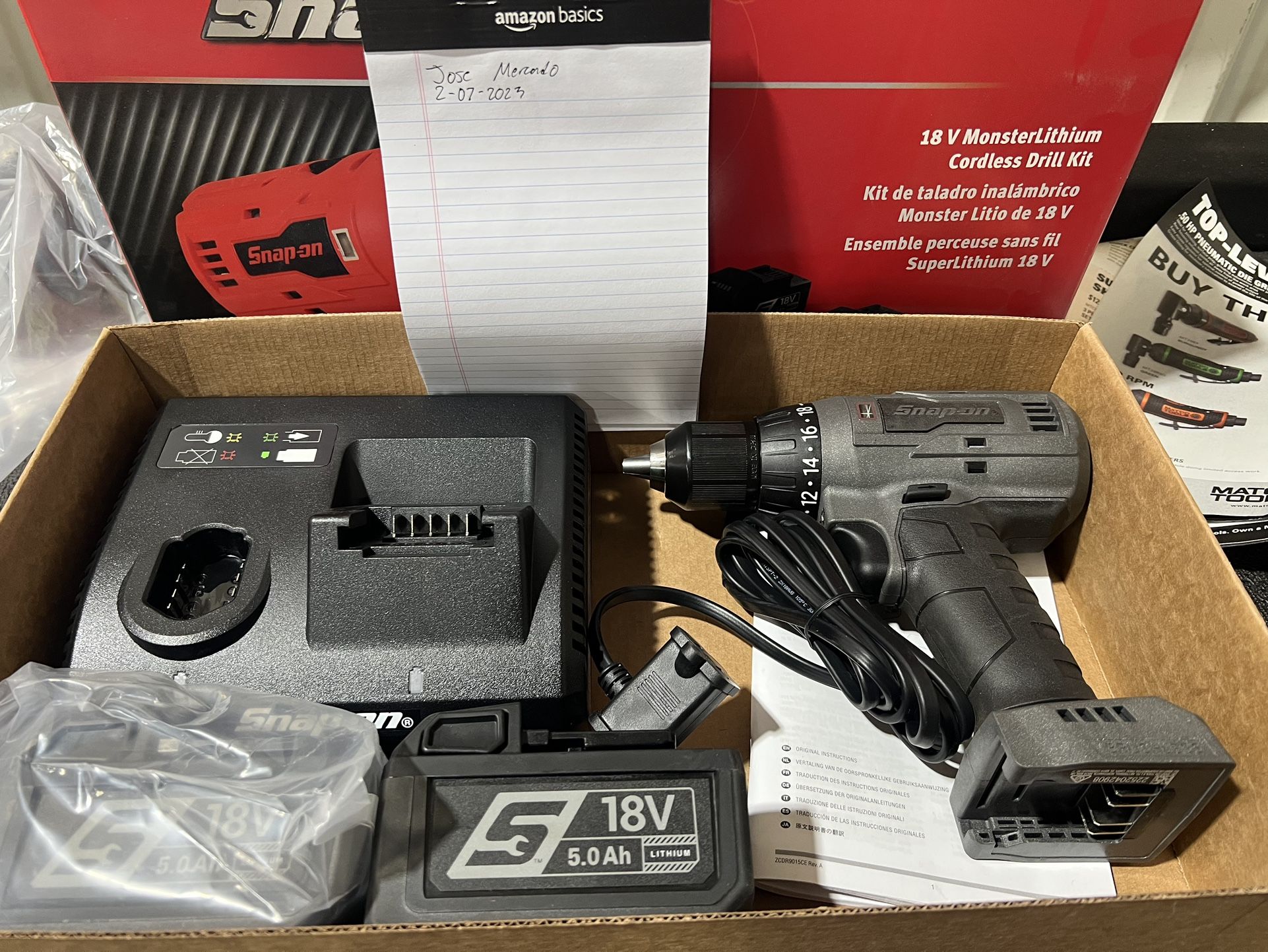Brand New Snap-on Monsterlithium Drill