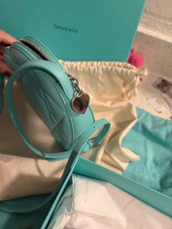 Tiffany blue crossbody heart purse