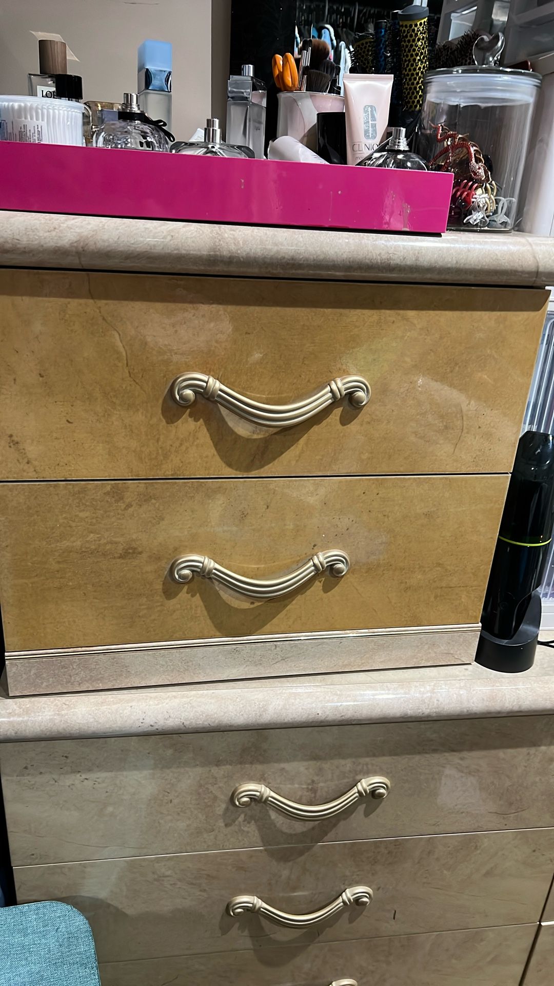 Dresser With Mirror And 2 Night Stands