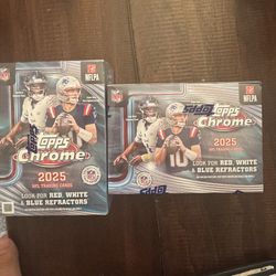 2025 Topps NFL Chrome Football Value Box