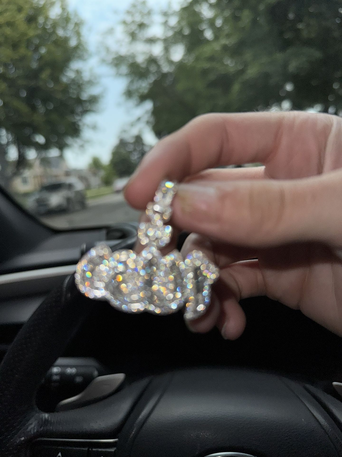 Moisanite Pendant Silver