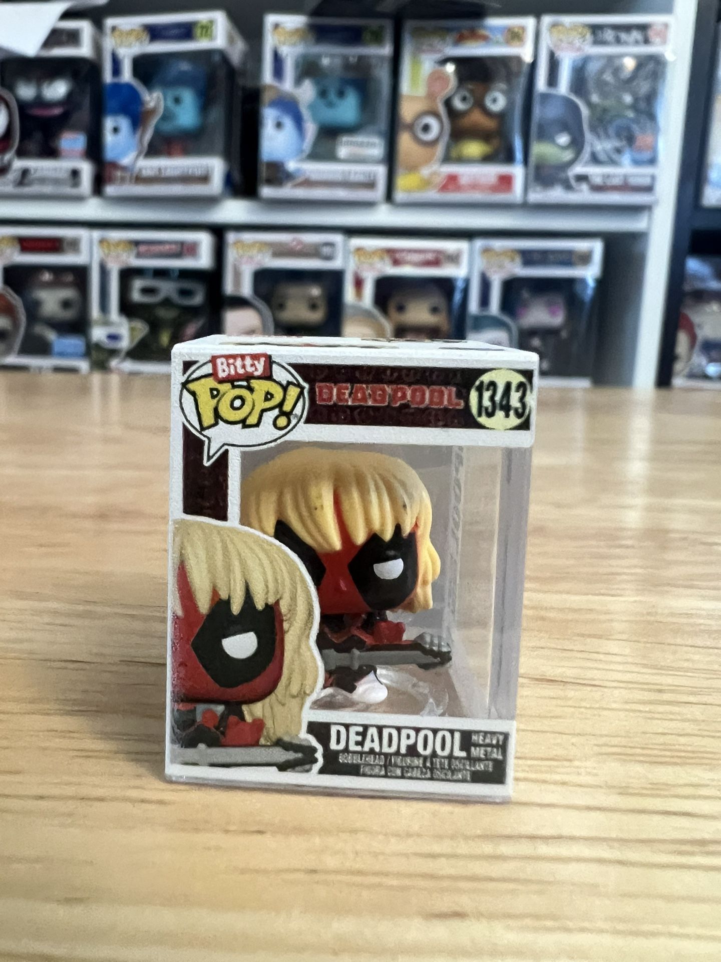 BITTY Heavy Metal Deadpool Funko Pop #1343 Marvel Comics Mutant X-Men Movies