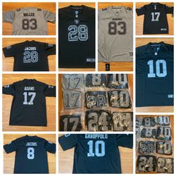 ‼️Free ‼️New Raiders Flag with Purchase of a  Brand New Stitched Raiders Jersey $ 50 each