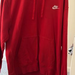 Red Nike Hoodie 