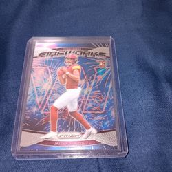 Football Card Jayden Daniels Fireworks RC