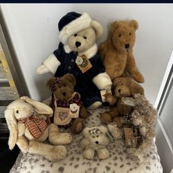 Antique Stuffed Animals In Great Shape
