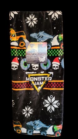 Monster Jam Christmas Throw 60x70in