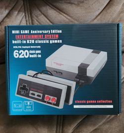 Retro Mini Gaming Console with 620 Games 8 Bit Game System Built In 2 Controllers AV Output Nostalgia