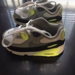 Green White Airmax Sz 7c Boys