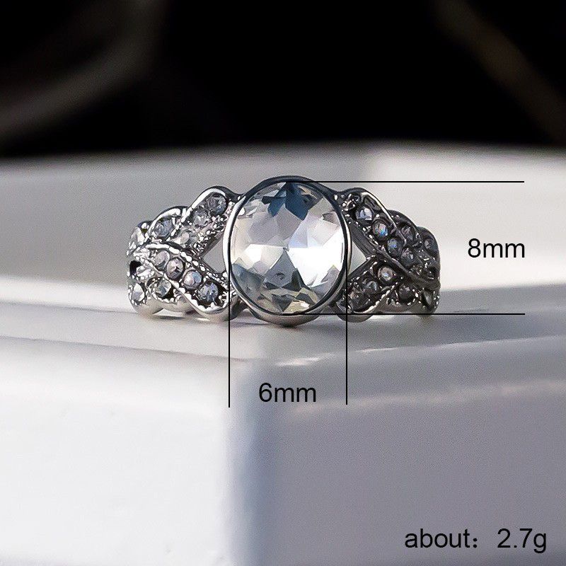 "Engagement Oval Flower Pure Gemstone Zircon Rings for Women, EVGG1242
 
  