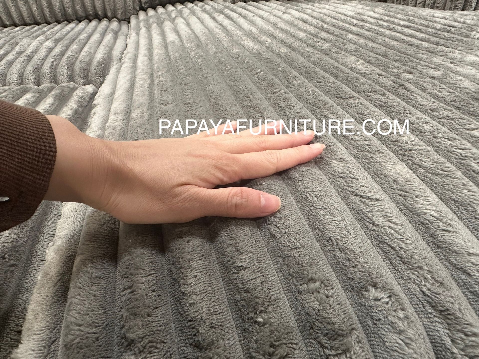 New Super Soft Plush Sectional And TWO STORAGE CHAISE and Pull Out Bed Fabric Sofa Couch