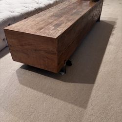 Beam Coffee Table, Steel Legs