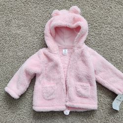 NWT Carter's pink hoodie jacket 9 mo