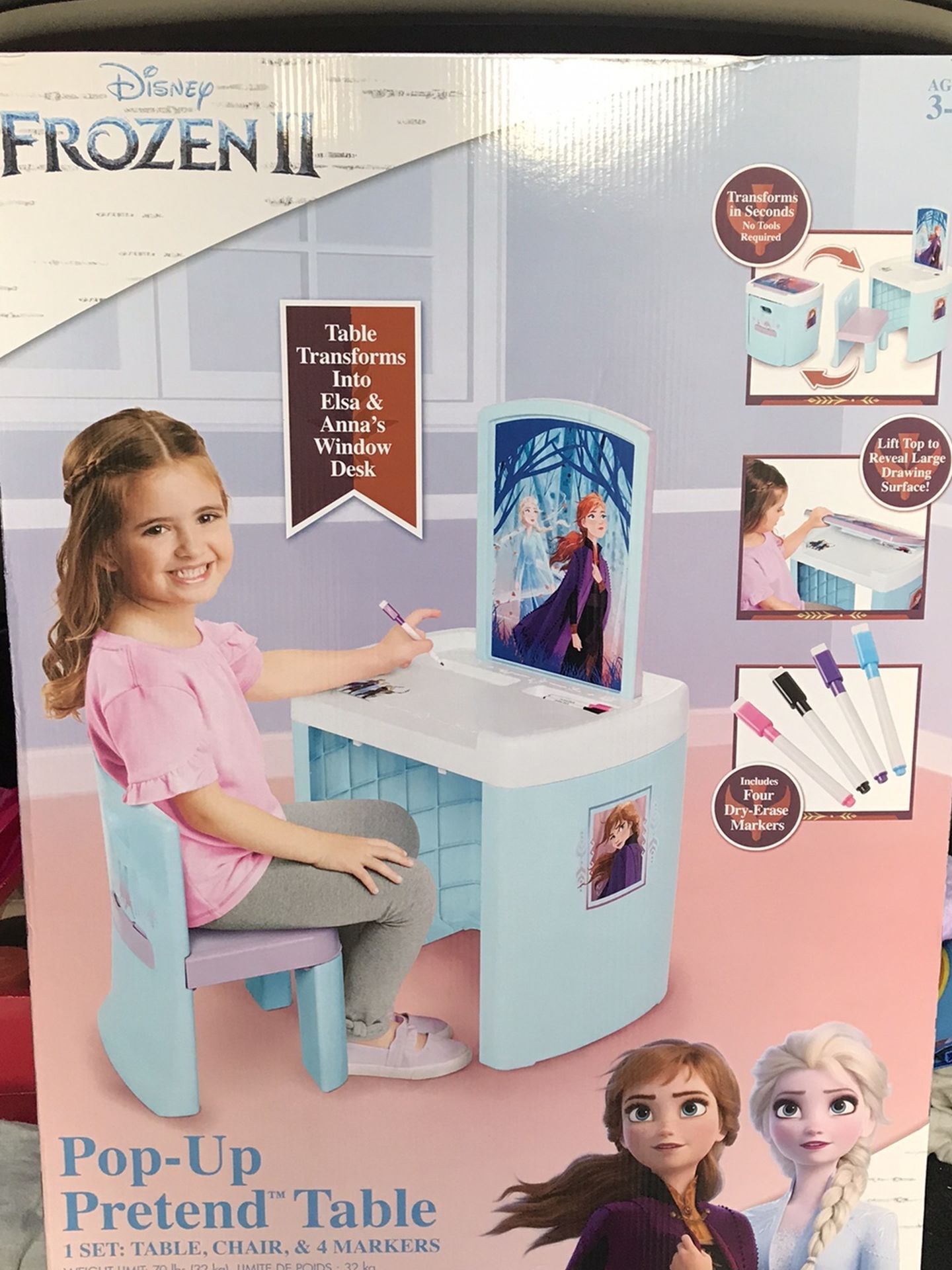Disney Frozen II Pop Up Pretend Table.