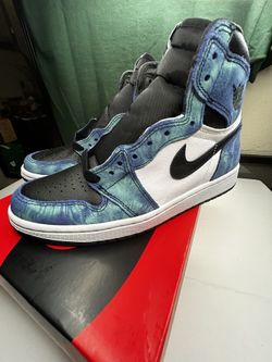 Size 8 Air Jordan 1 Retro OG High Tie Dye Sneakers