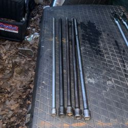 Matco And Cornwell 1/2" DRIVE TO 3/8" REDUCING IMPACT EXTENSION And Snap-On 3/8" Drive 24" Friction Ball Extension