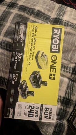 Brand new in the box Ryobi batteries and charger for sale or trade