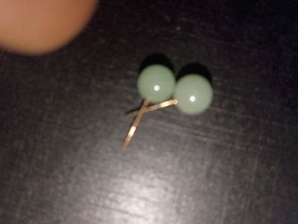 10 k jade earrings