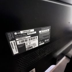 60” LG Plasma Tv 