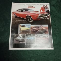 Vintage 1970 Dodge Brochure/ Challenger/ Charger/ Coronet/ Dart/ Monaco/ Polara/