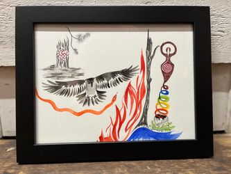 Painting in frame