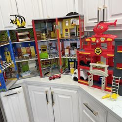 Pretend Kid Fire station House