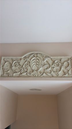 Ornate Carved Wall Plaque Decorative Panel