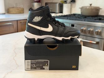 Jordan 1 Mid Youth Cleats - Size 12c & 13c Available