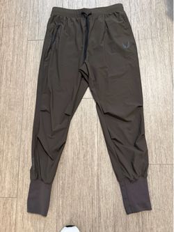 ASRV Men’s Tetra Lite Medium High Rib Joggers Dark Earth/Dark Brown