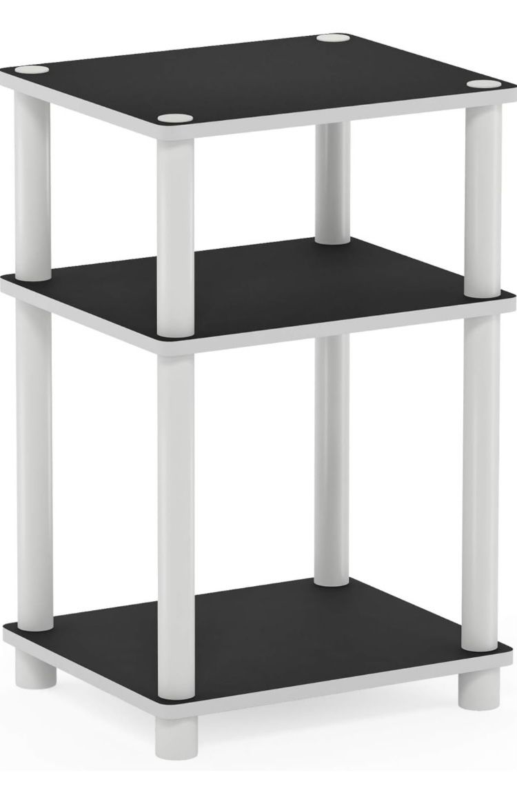 3-Tier Turn-N-Tube End Table 13.4(W)x11.5(D)x22.8(H)inches.