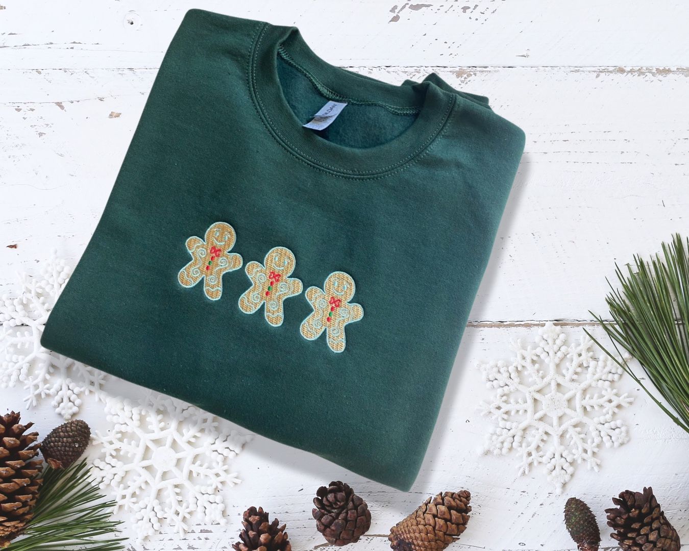 3 Gingerbread Men Sweatshirt