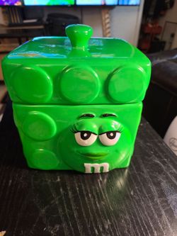 Green M&M Cookie/Candy Jars