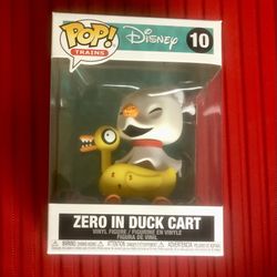 Disney Nightmare Before Christmas Zero In Duck Cart Funko Pop!