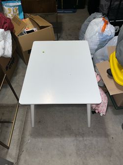 Small white table