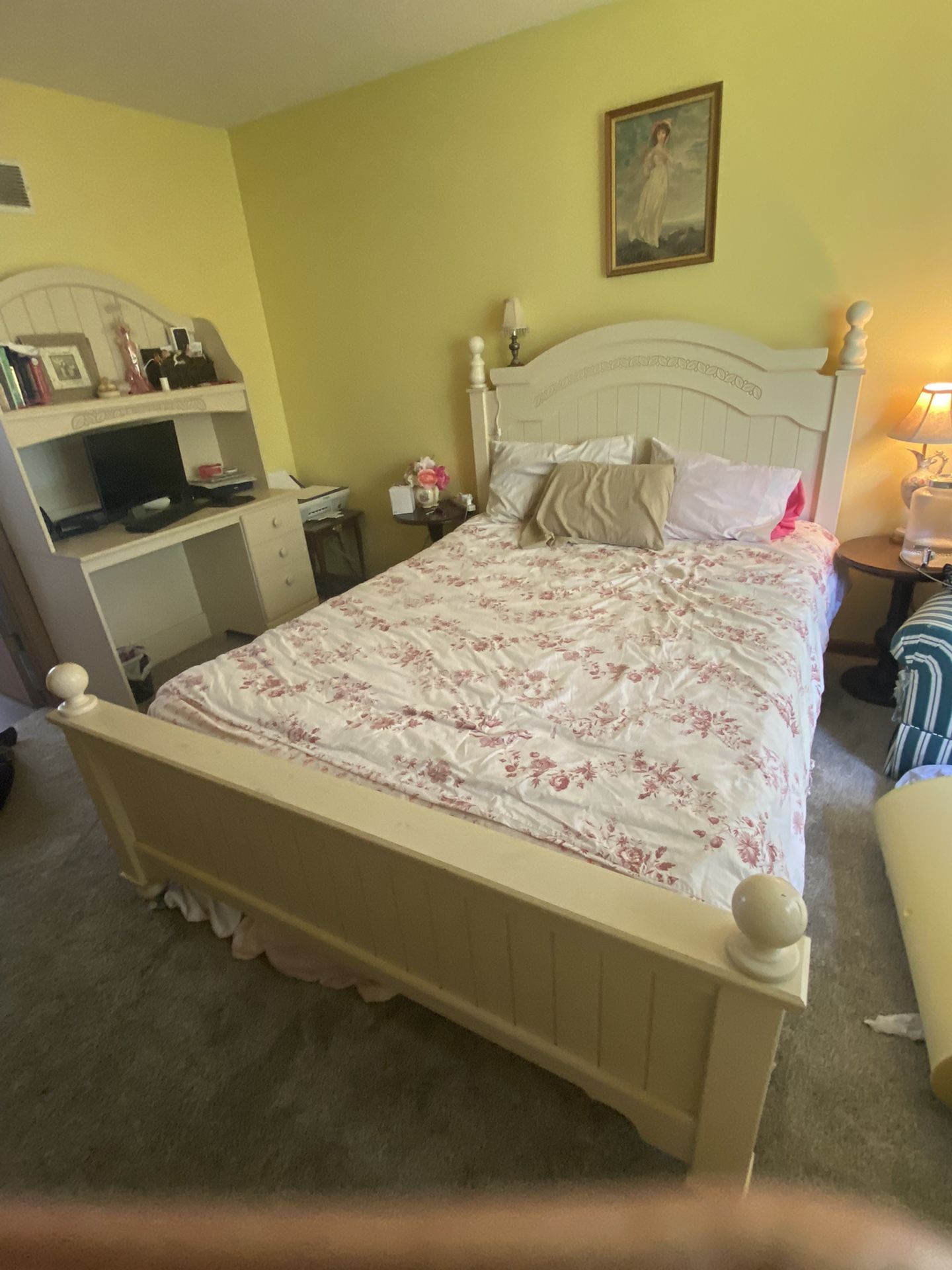 Queen Bed Frame And Matching Desk