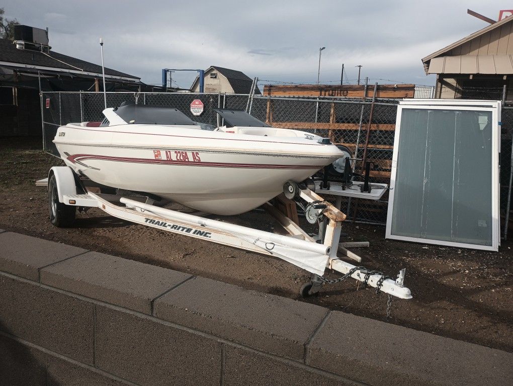 16 Ft Outboard Boat And Trailer