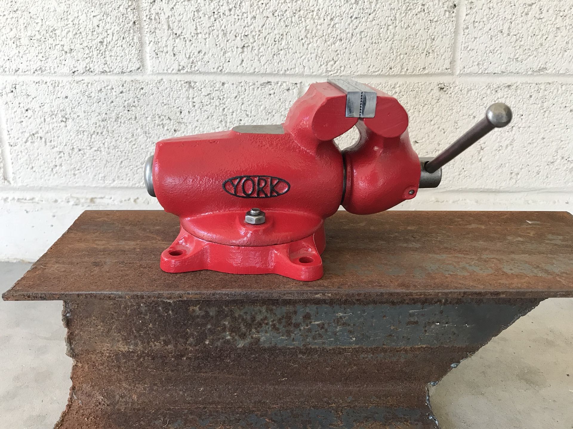 Vintage Restored York 80 The OG Bullet Vise Swivel Base Wilton