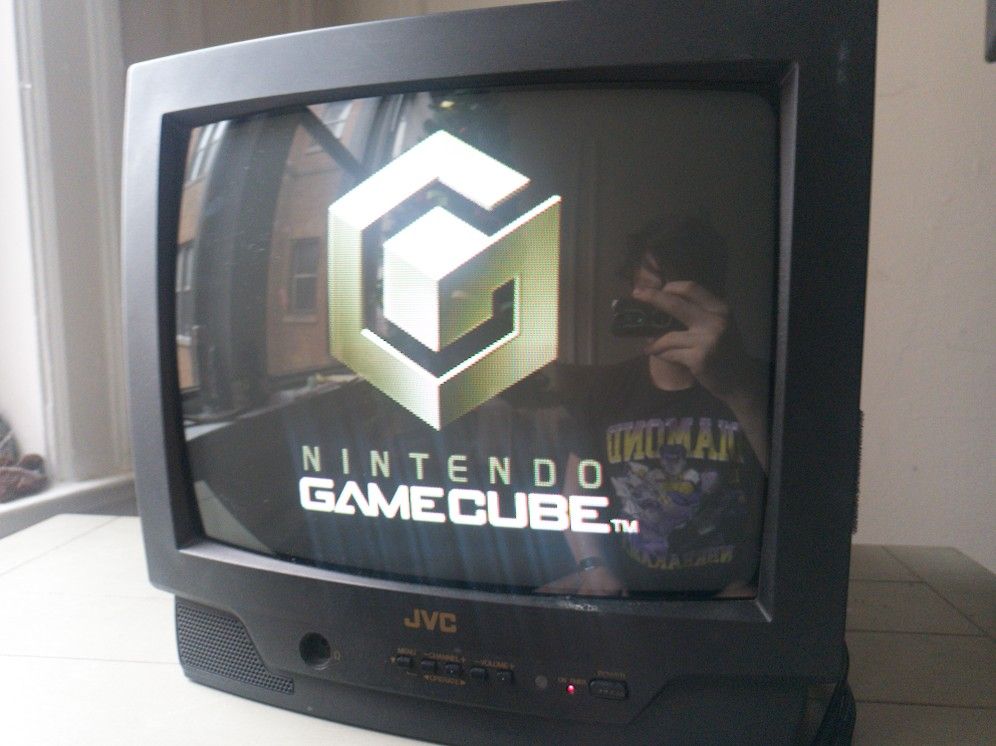 JVC 13" Black And White CRT TV, Retro, Video Game, 2000