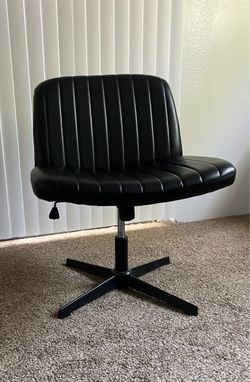 Faux Leather Adjustable Criss Cross Chair