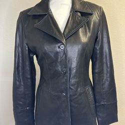 Soft 100% Genuine leather Frenchi jacket - Womens size S