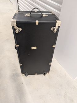 Black hard suitcase