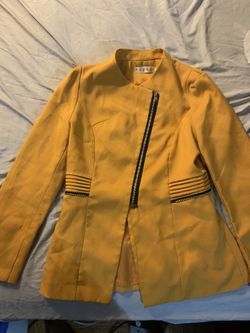 Yellow & Black Blazer