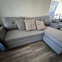 Barrientez 85" Square Arm Sofa Bed By Wade Logan (Bought it from Wayfair) SLEEPER SOFA W/STORAGE