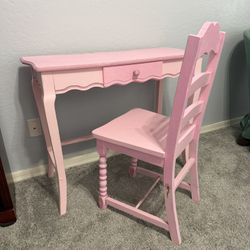 Desk / Entry Table With Chair