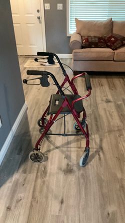 Walker with a seat