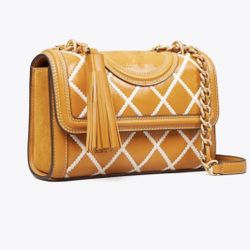 Tory Burch Fleming Pop Small Quilt Convertible Shoulder Bag / Tory Burch purse