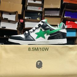 A Bathing Ape Sk8 Sta Bold #1 'Black' size 8.5M/10W 1L30-191-311 *NOT TRADING*